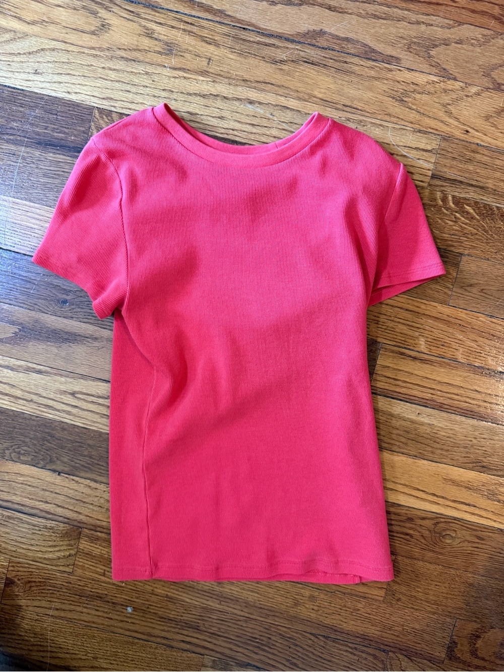 Aritzia  Short Sleeve Crewneck Top - Coral